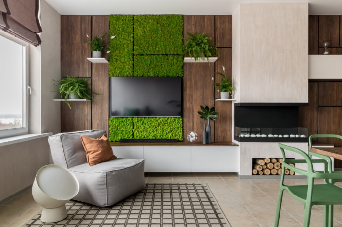 wall decoration with tv