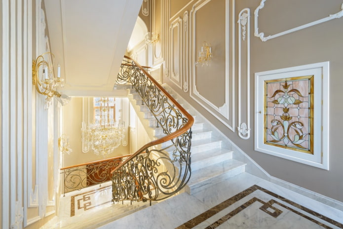 Art Deco marble staircase