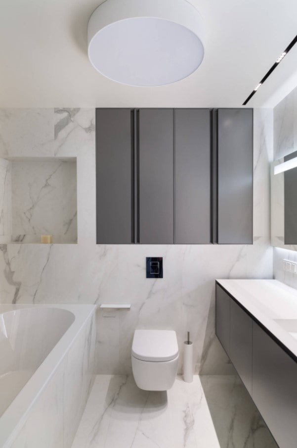 modern fürdőszoba kialakítás