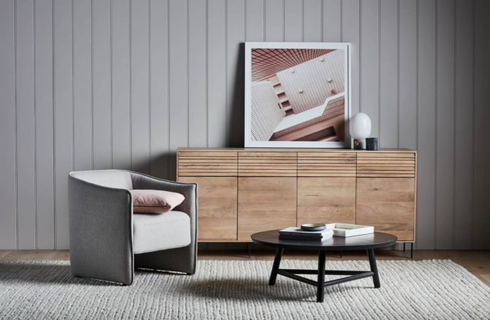 minimalistische Wohnzimmerdekoration