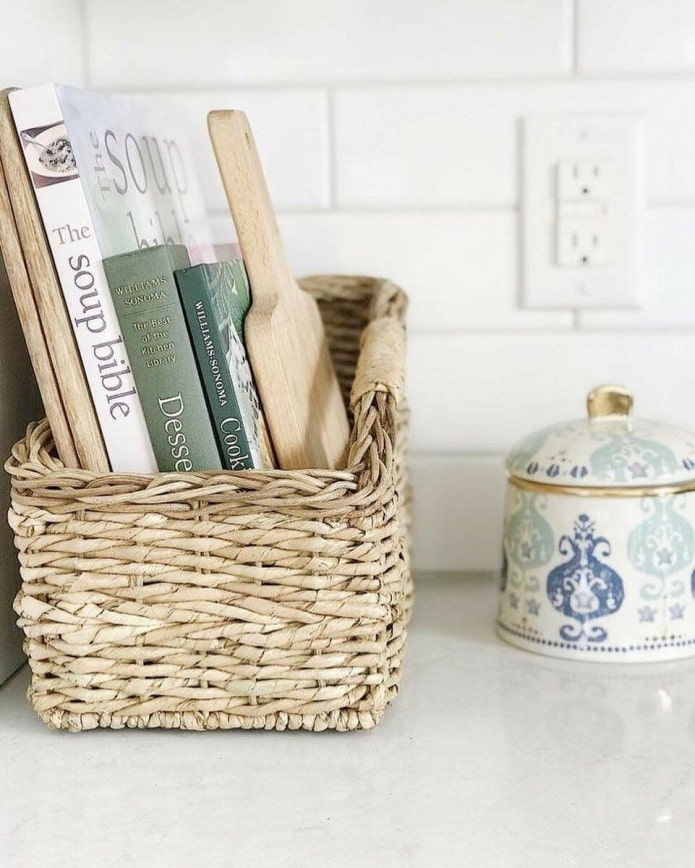 Basket on the countertop