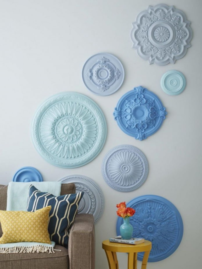 Rosettes on the wall