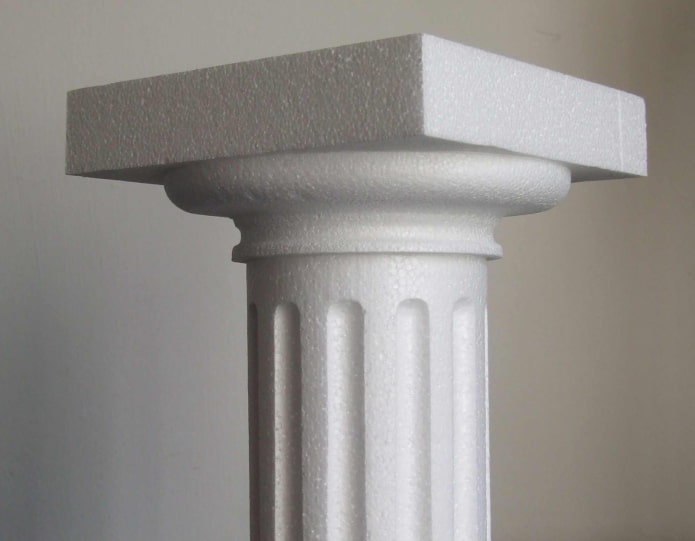 Styrofoam column