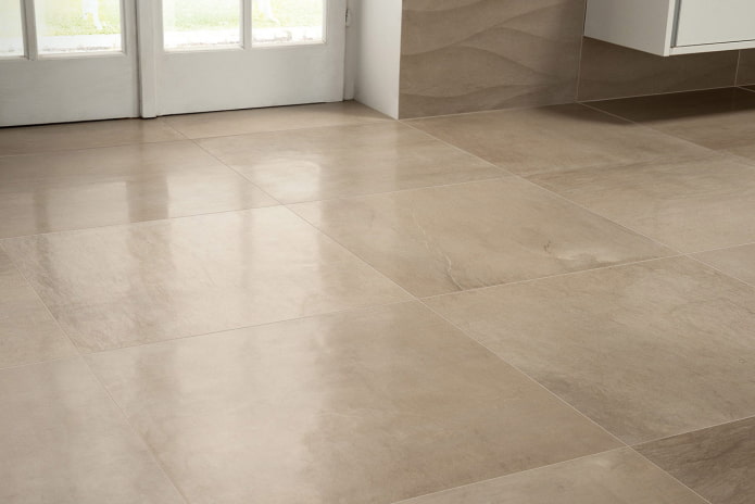 what does satin-finished porcelain stoneware look like
