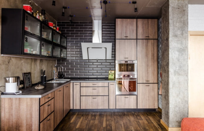 loft style kitchen set