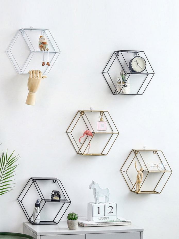 Metal shelves-honeycomb