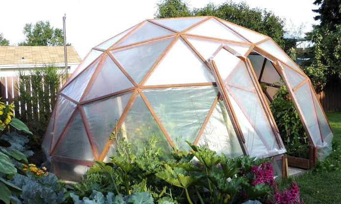 Üvegház geo-kupola formájában