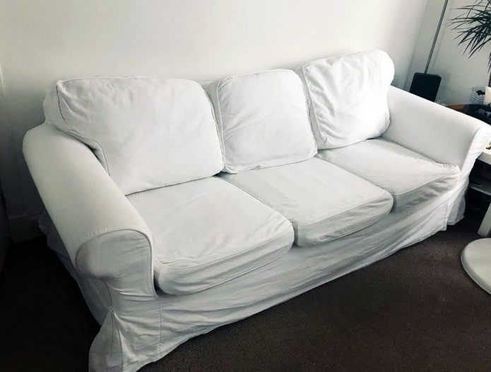 Sofa without cushions