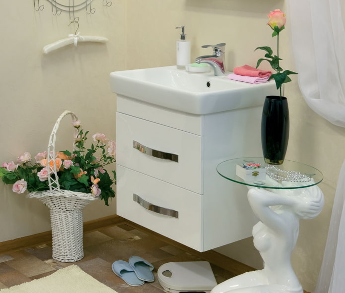 wall-mounted washbasin cabinet