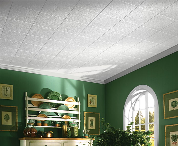 types of ceiling tiles