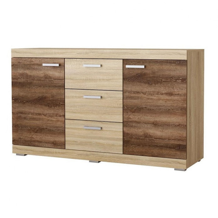 furniture from different shades of sonoma oak