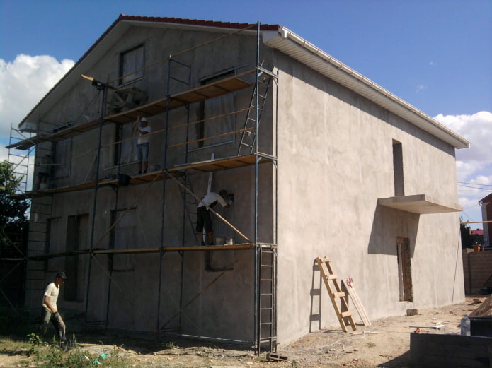 facade concrete plaster