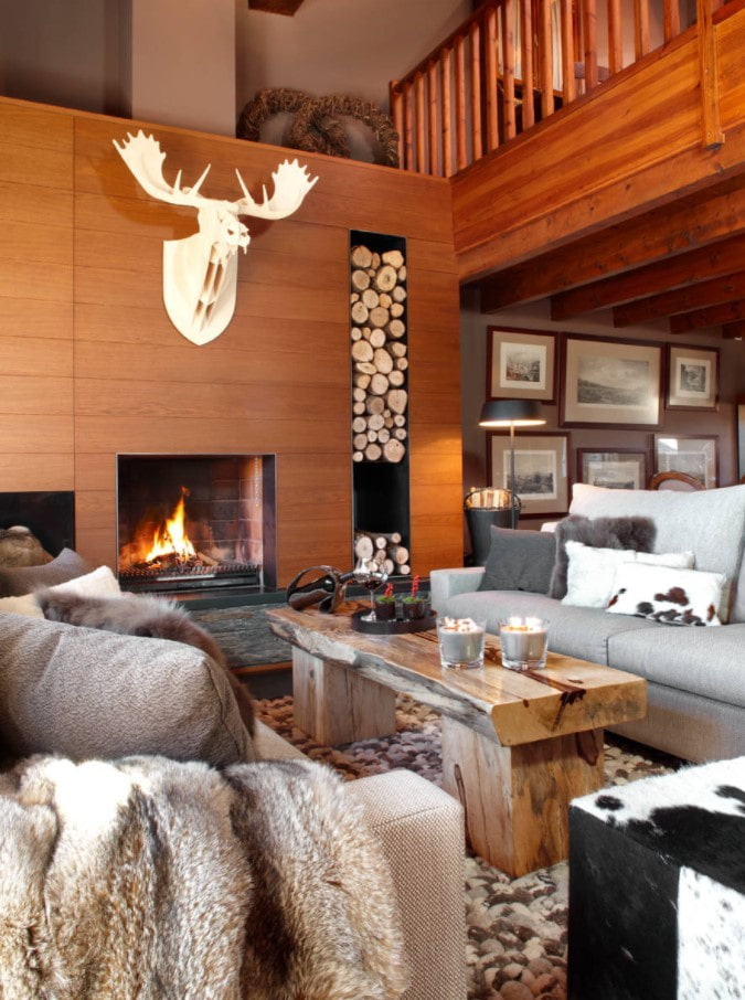 modern living room in country style