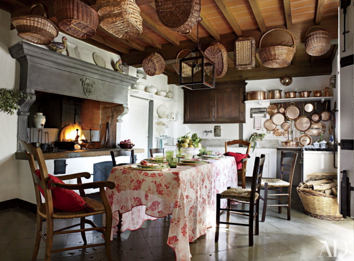 rustic kitchen interior