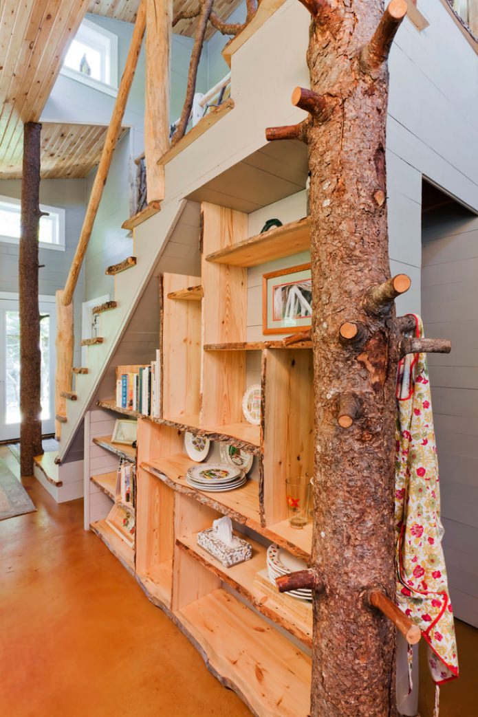 eco-style shelves