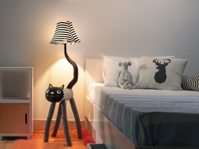 originální dětské noční světlo ve tvaru kočky