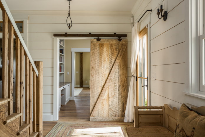 country style wooden door