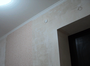 how to glue wallpaper over a doorway