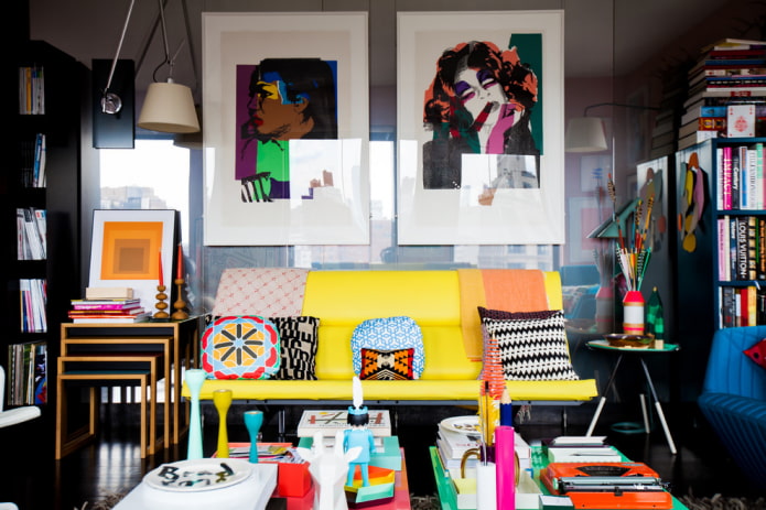 decor in the style of pop art