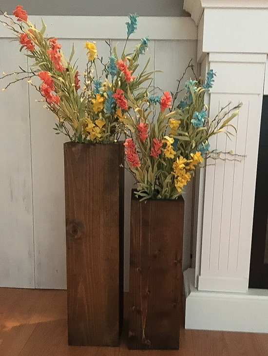 дрвена ваза