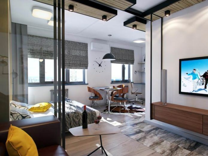 Studio-Apartment mit Schlafzimmer
