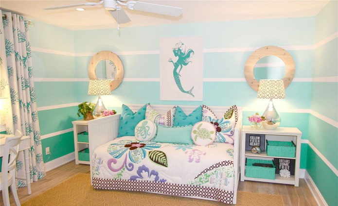 stylish nursery with color transition
