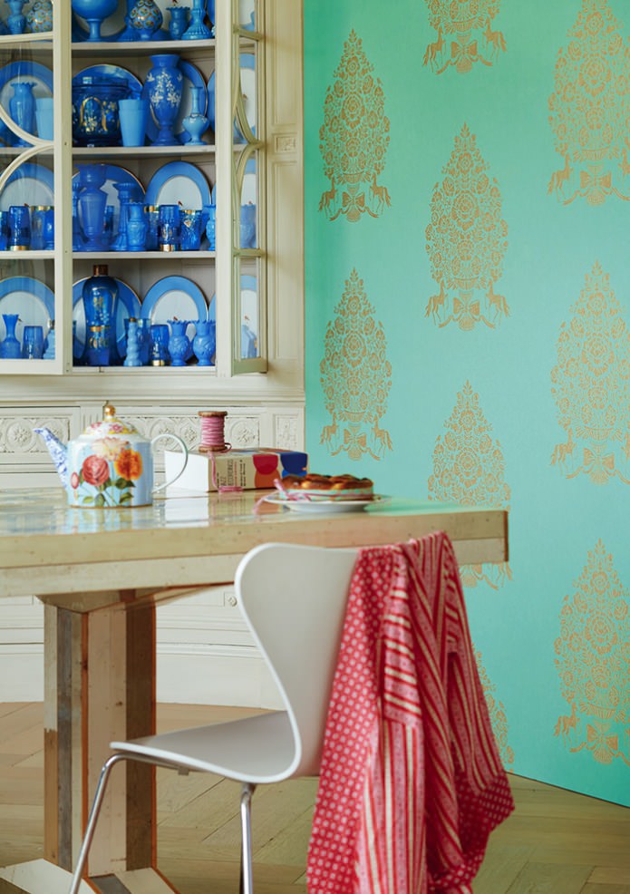 wallpaper in aquamarine colors