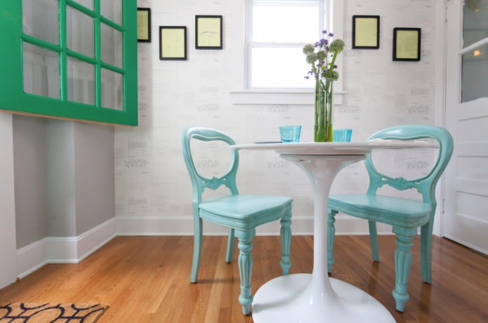 light turquoise chairs