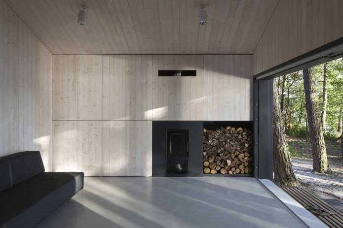 Minimalistic interior design of a small private house