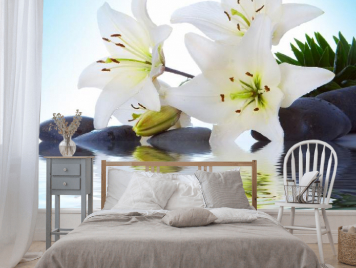 photomurals with lilies