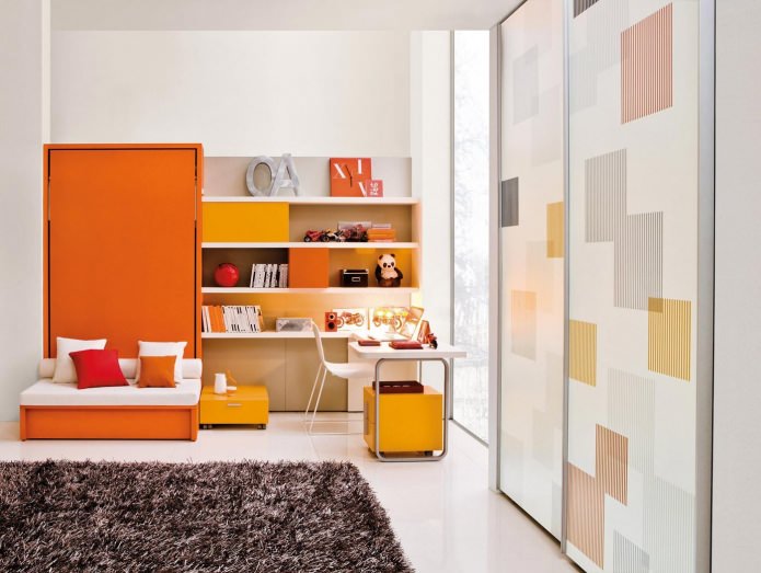 Narancssárga gyermekszoba