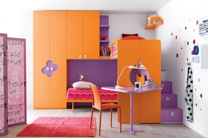 Orange children's room