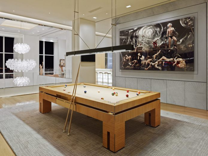 billiard room design in the house