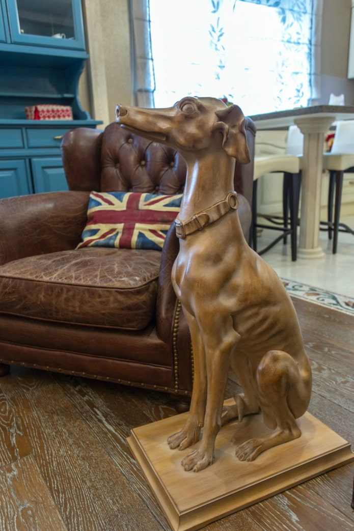 interior dog figurine