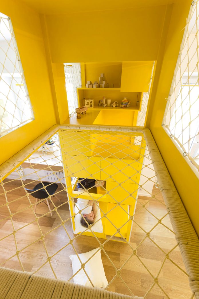 Kinderzimmer im Design einer Dreizimmerwohnung von 80 qm. m.