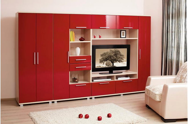 Photo of the living room red