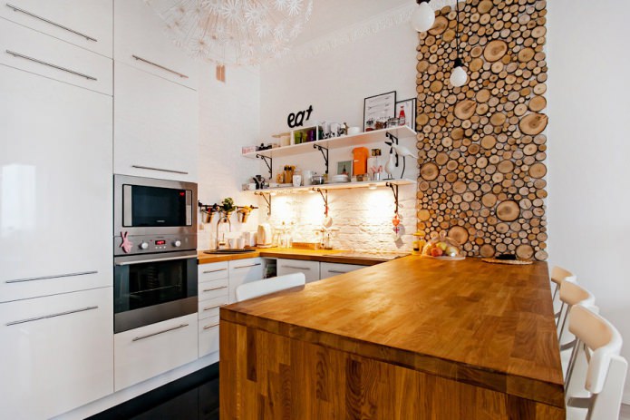 Eco-style kitchen decoration