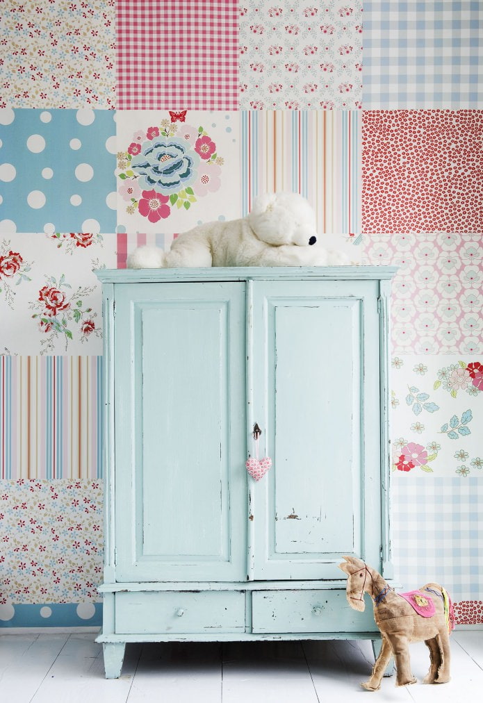 wallpaper in the style of patchwork