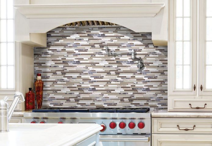 kitchen with mosaics