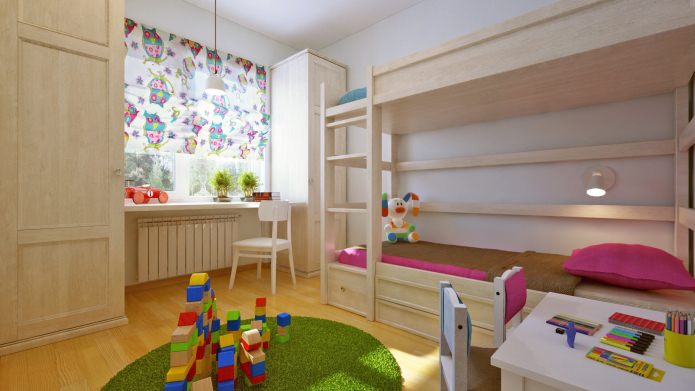 nursery in a two-room apartment