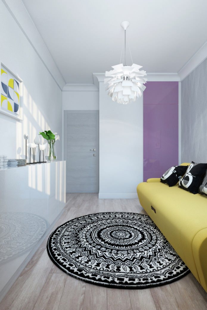 vendégszoba egy modern, gyönyörű lakásban