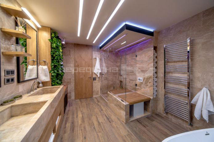 gyönyörű fürdőszoba belső