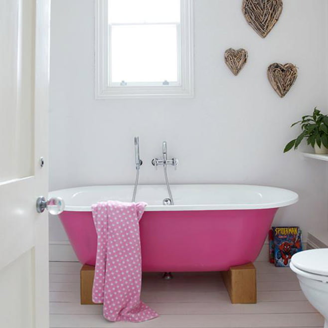 bathroom pink