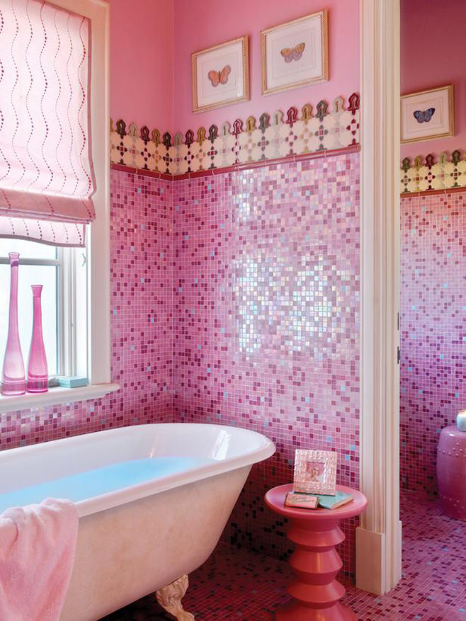 fürdőszoba rózsaszín