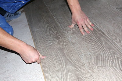 technology for laying laminate on the floor