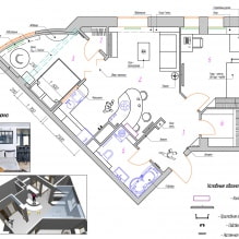 Innenarchitekturprojekt einer Wohnung mit einem nicht standardmäßigen Layout-1