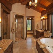 Country-style bathroom: features, photo-0