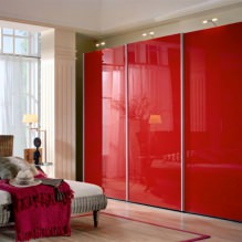 Options for the design of the facades of the doors of the sliding wardrobe-0