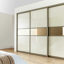 Options for the design of the facades of the doors of the sliding wardrobe-8