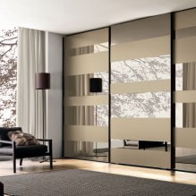 Options for the design of the facades of the doors of the sliding wardrobe-7